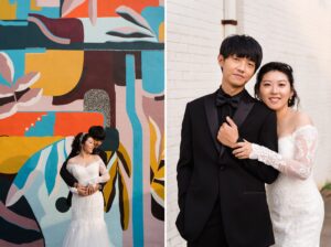 downtown athens mural wedding