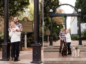 uga arch fall engagement dogs