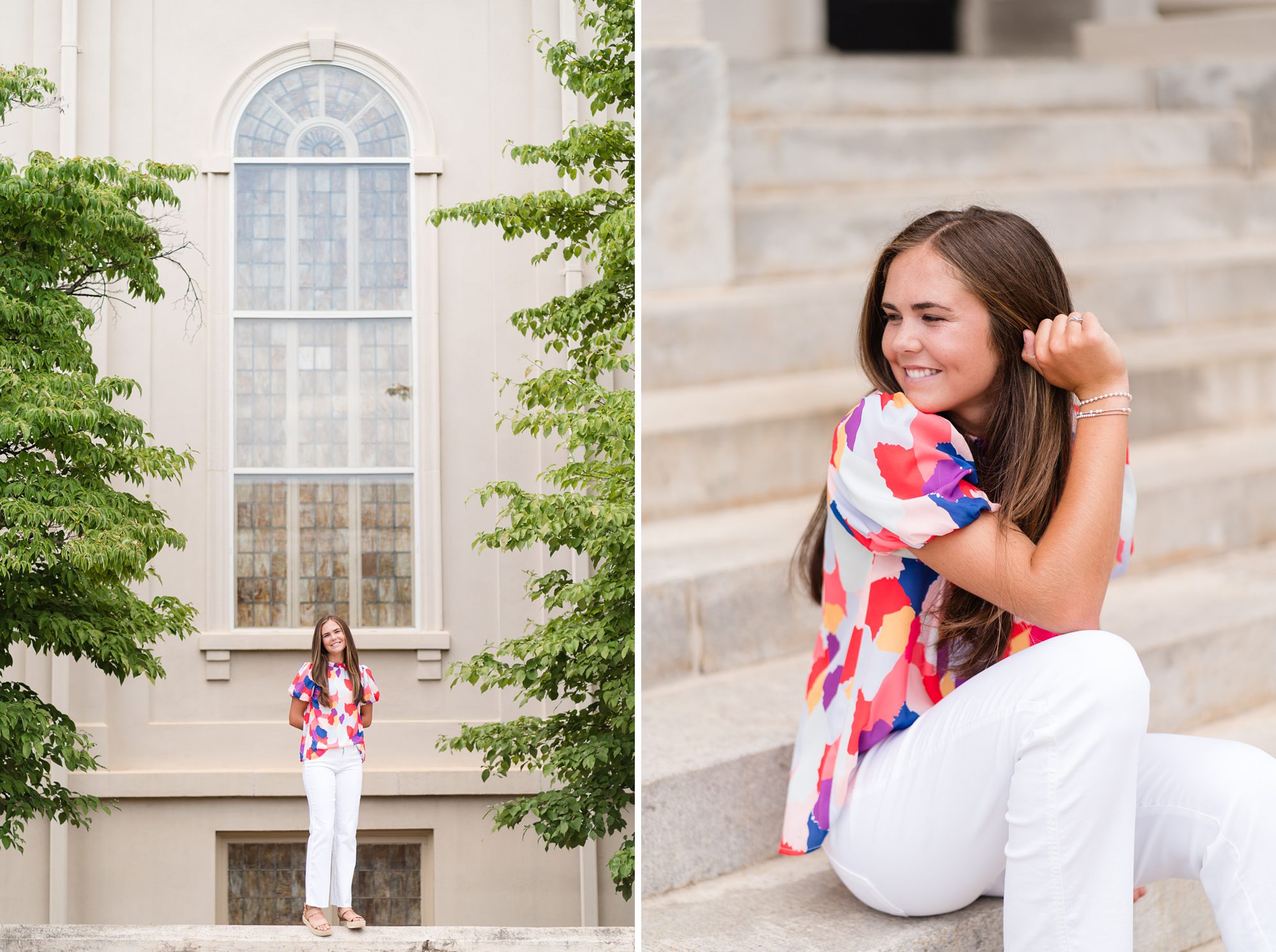 historic downtown city senior photos georgia athens