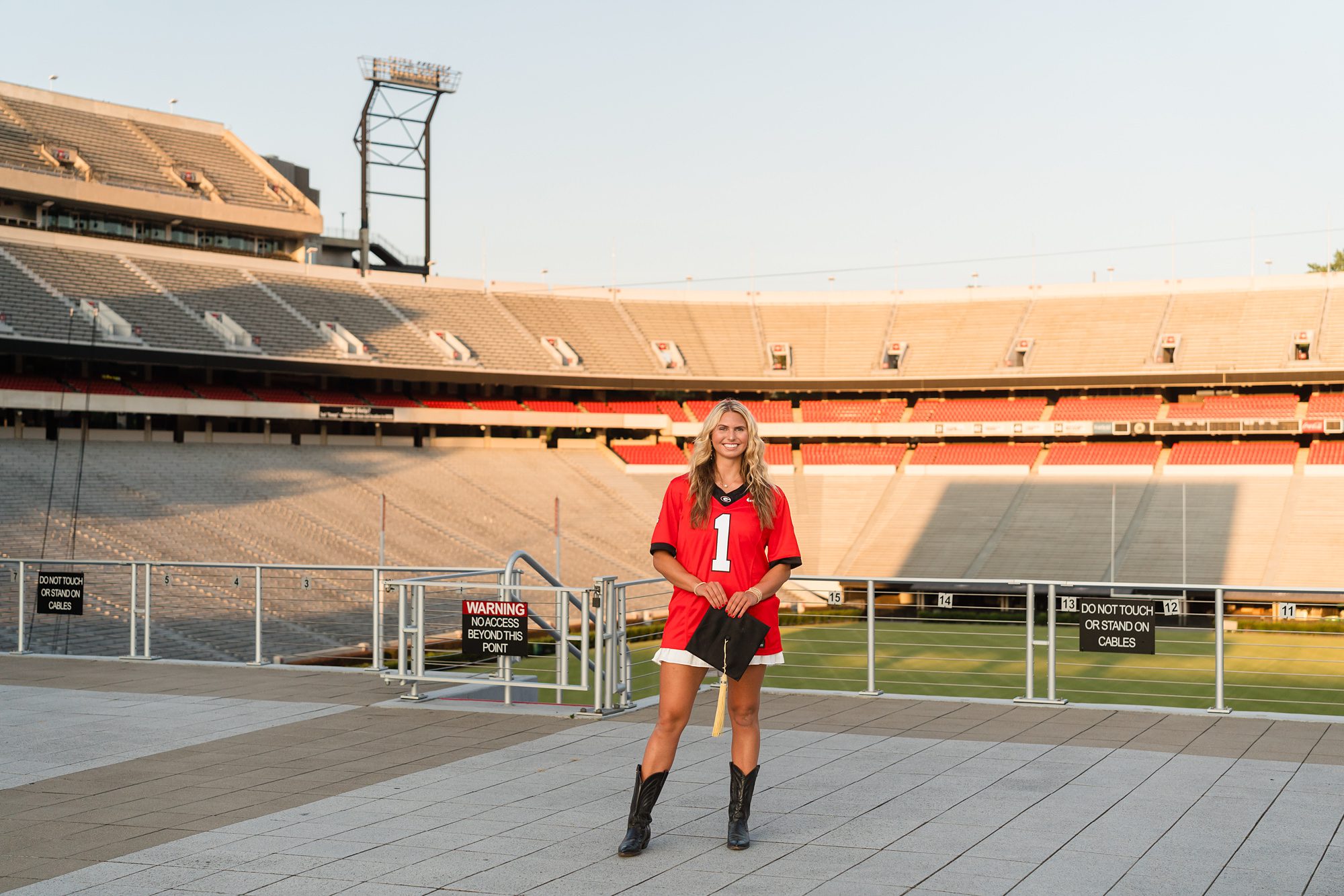 sanford stadium uga senior photographer