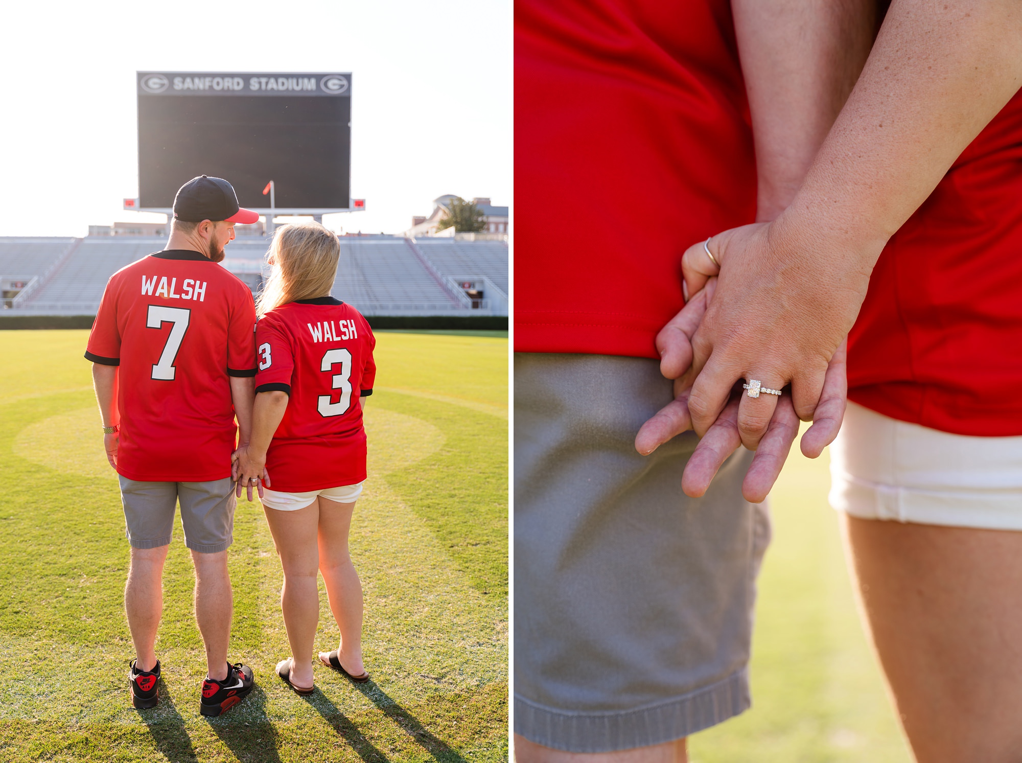 sanford stadium surprise proposal georgia football