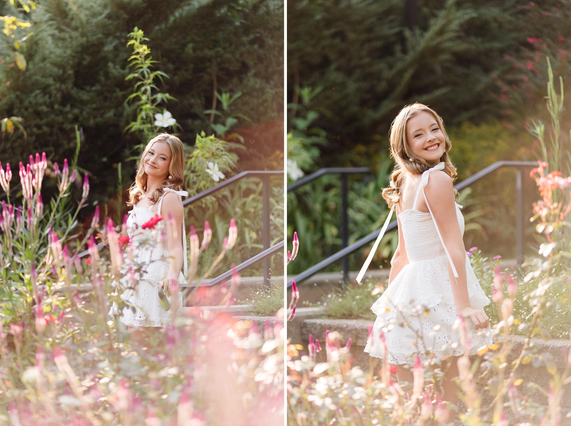 botanical garden flowers athens senior