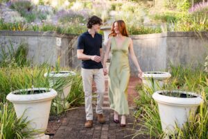 whimsical magical garden engagement
