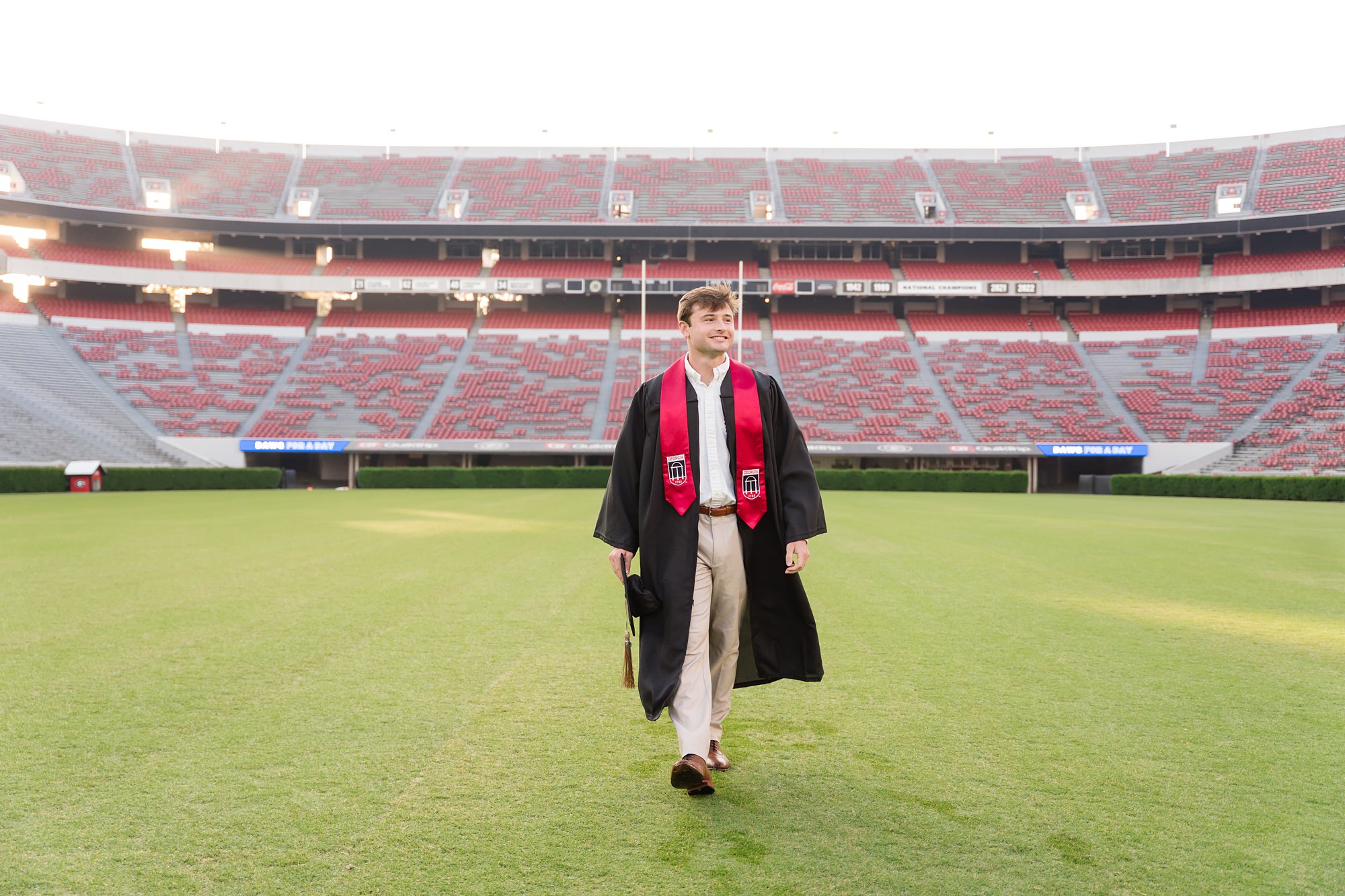 uga sanford stadium field graduation senior