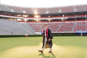 uga sanford stadium field graduation senior