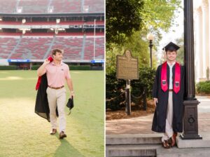 uga sanford stadium field graduation senior grad photographer