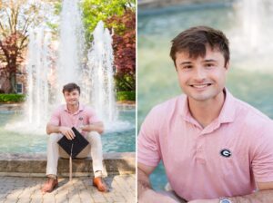 uga fountain herty graduation senior boy