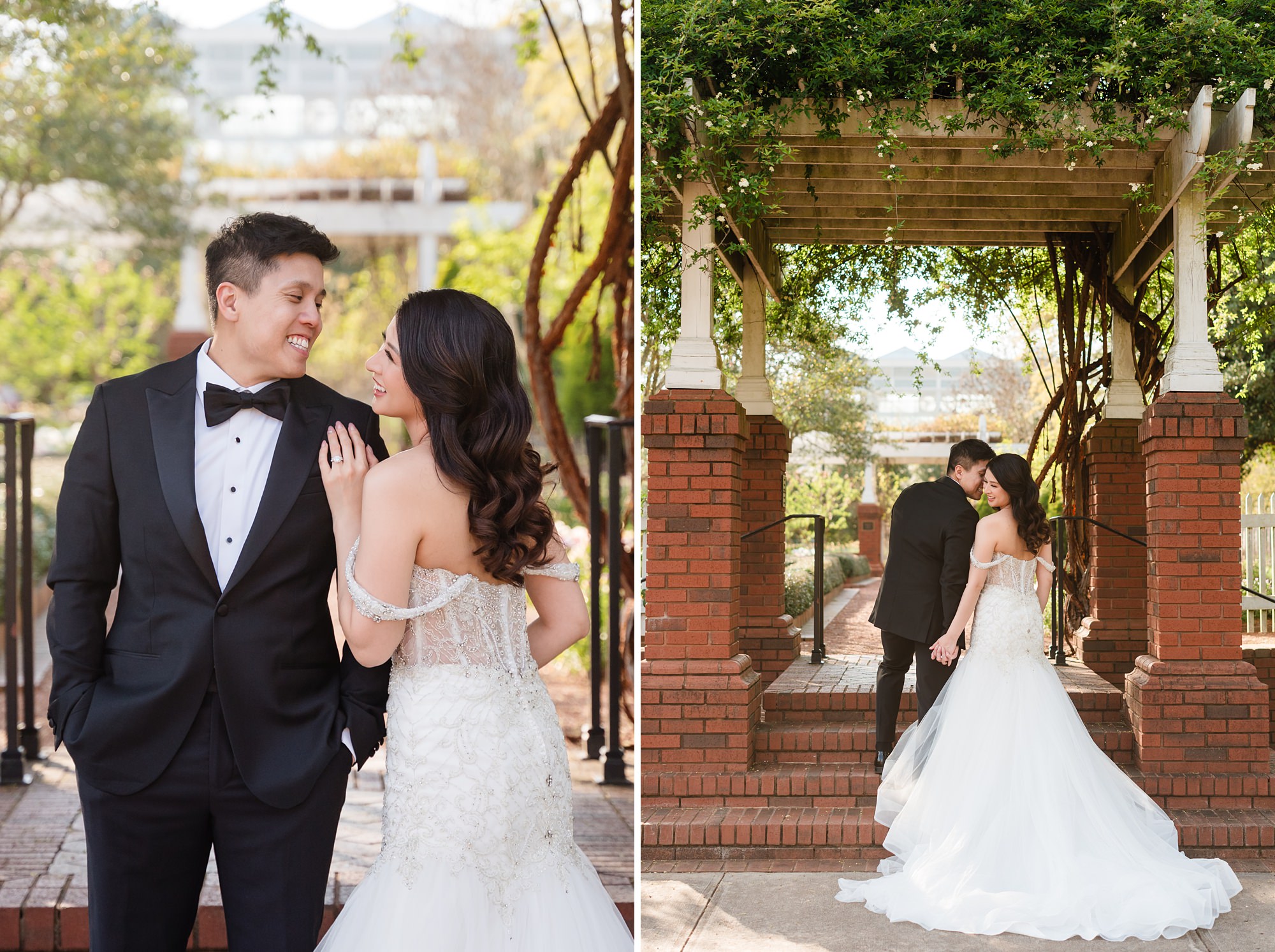 bride groom wedding botanical gardens athens