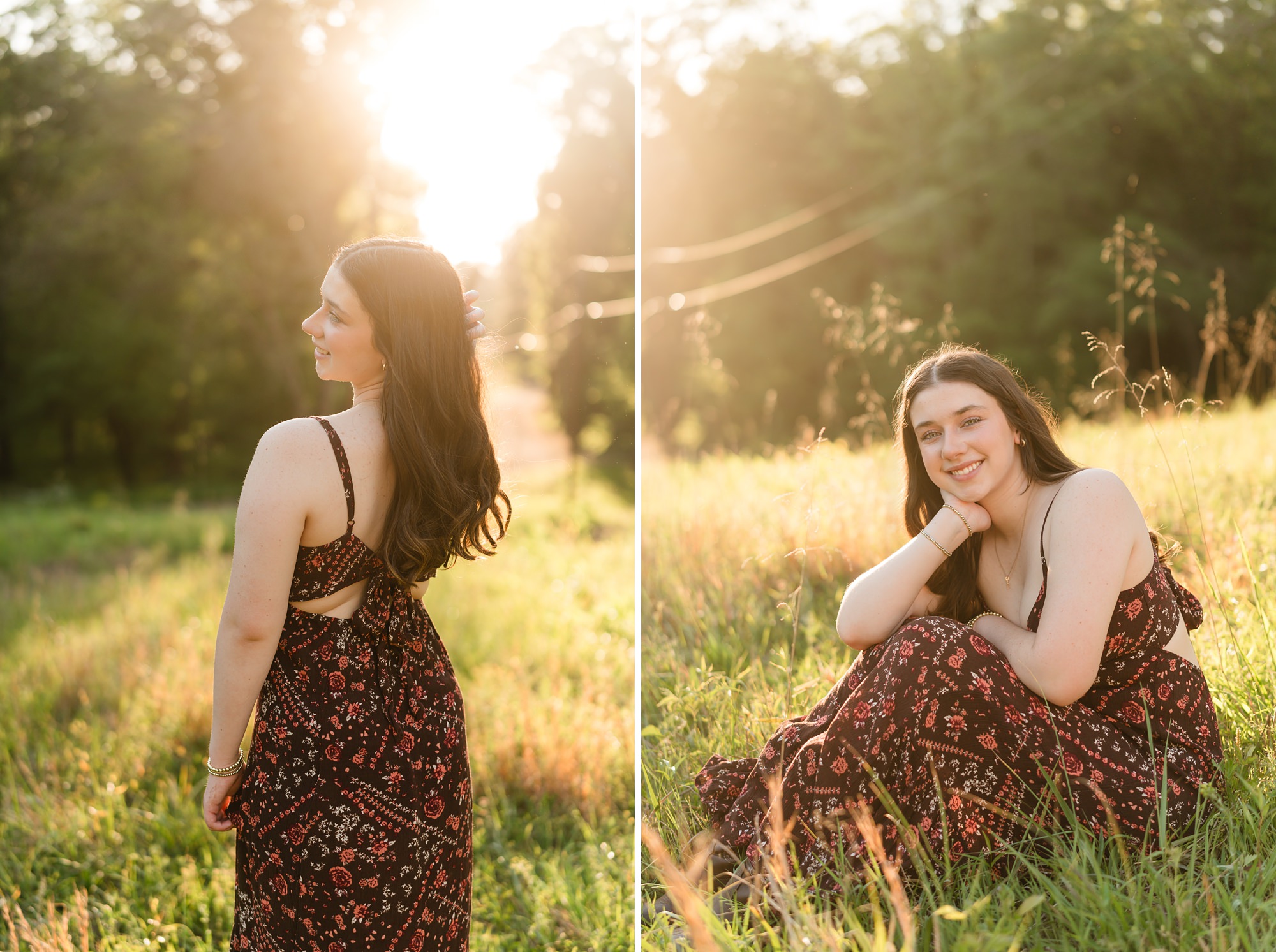 field sunset golden hour senior athens georgia