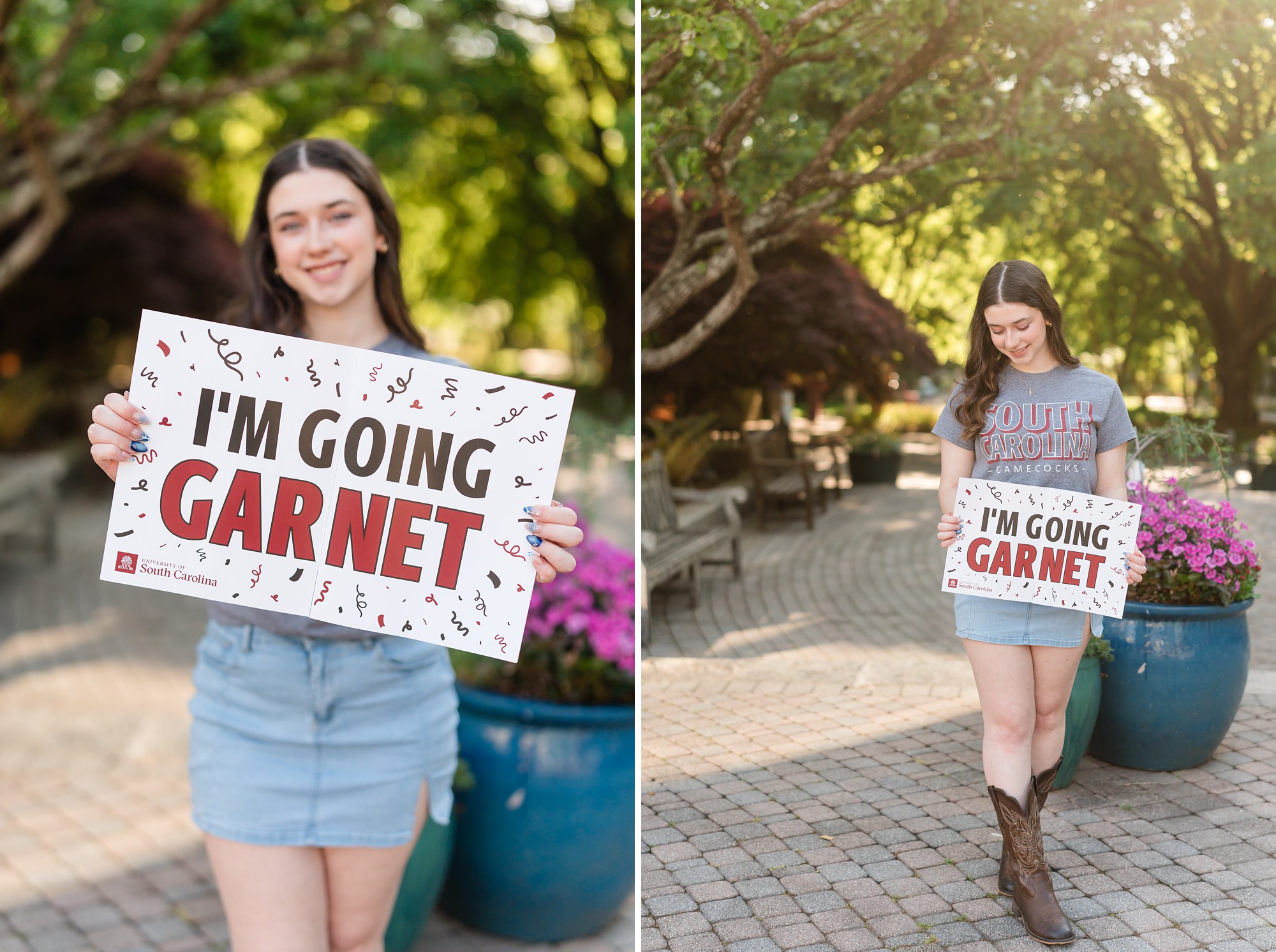 high school senior announcement photographer