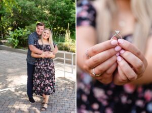 athens botanical garden engagement photographer
