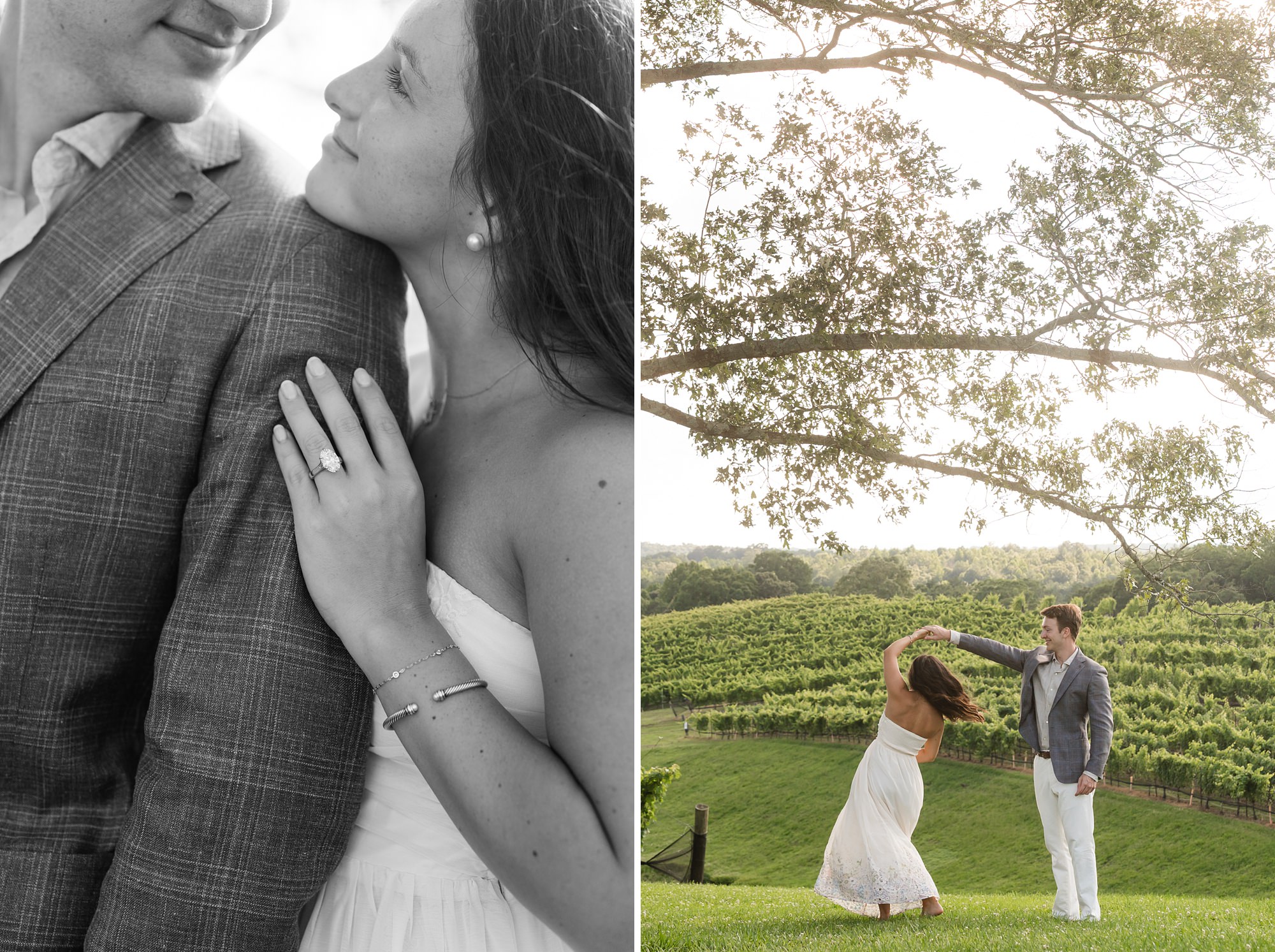proposal engagement georgia photographer vineyard