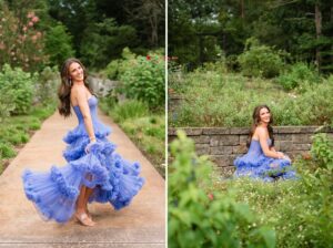 flower field senior photos georgia botanical garden