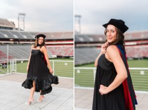 sanford stadium uga grad photographer senior