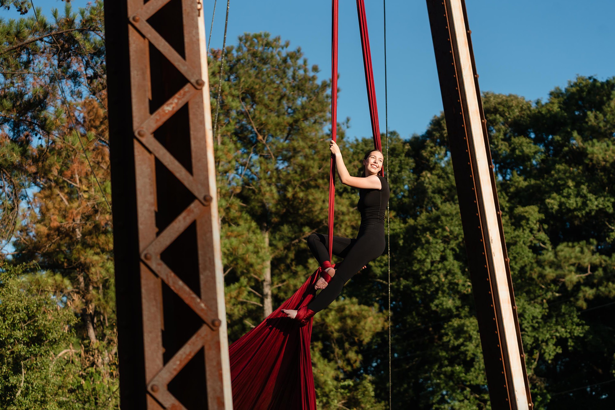 canopy studio aerial silks fabrics senior photographer