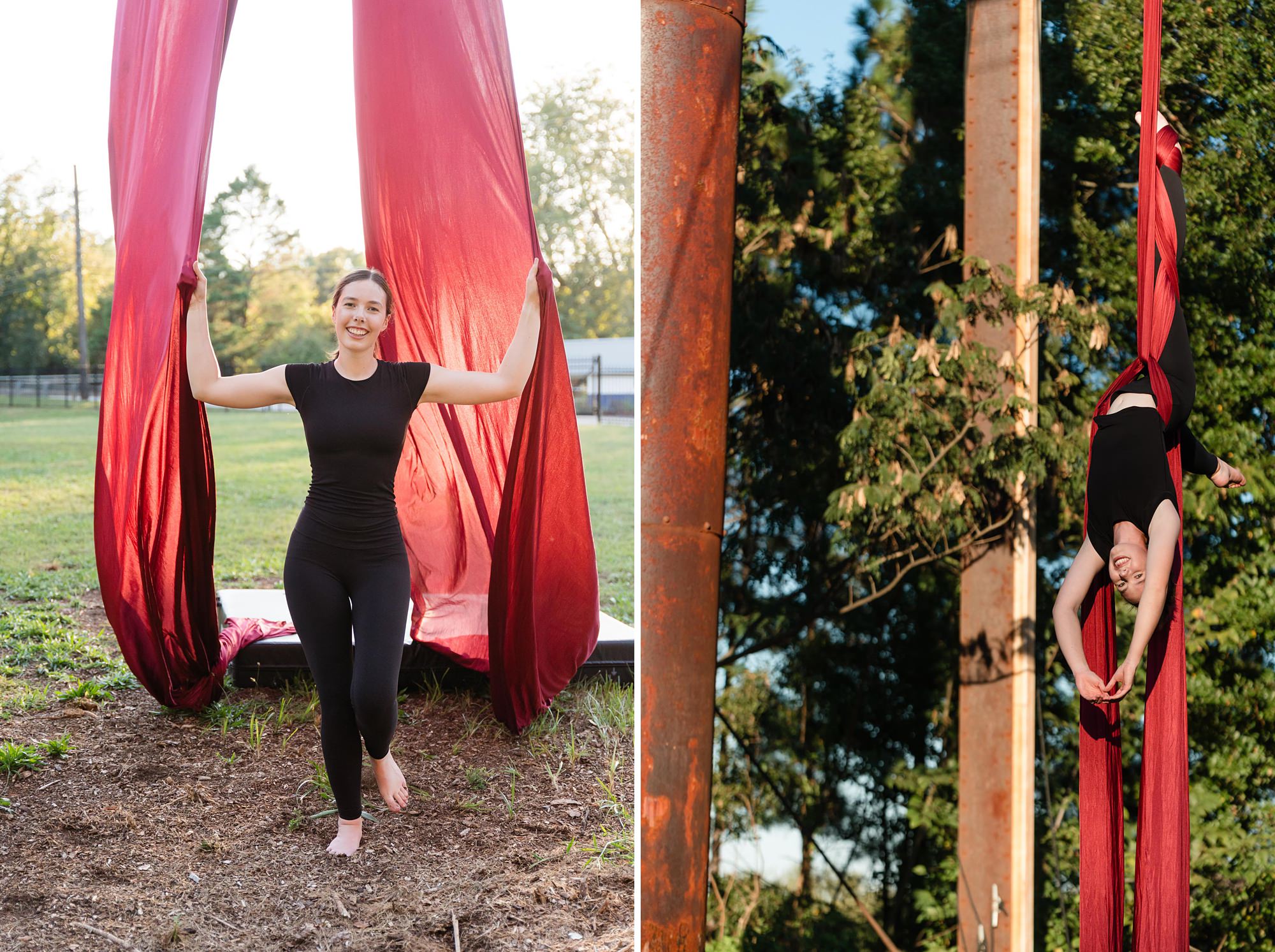 canopy studio aerial silks fabrics senior photographer