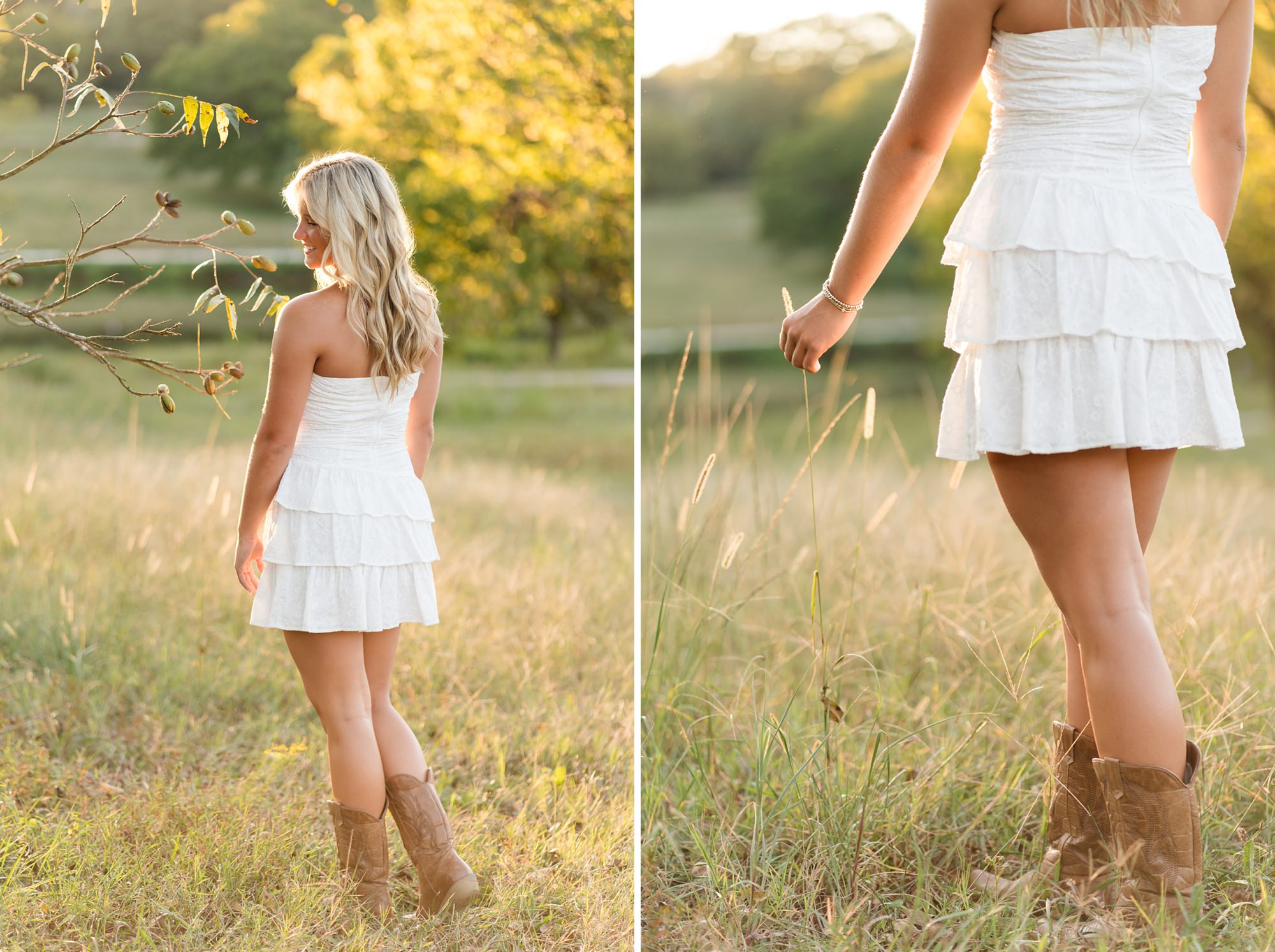 golden hour field sunset senior photographer athens