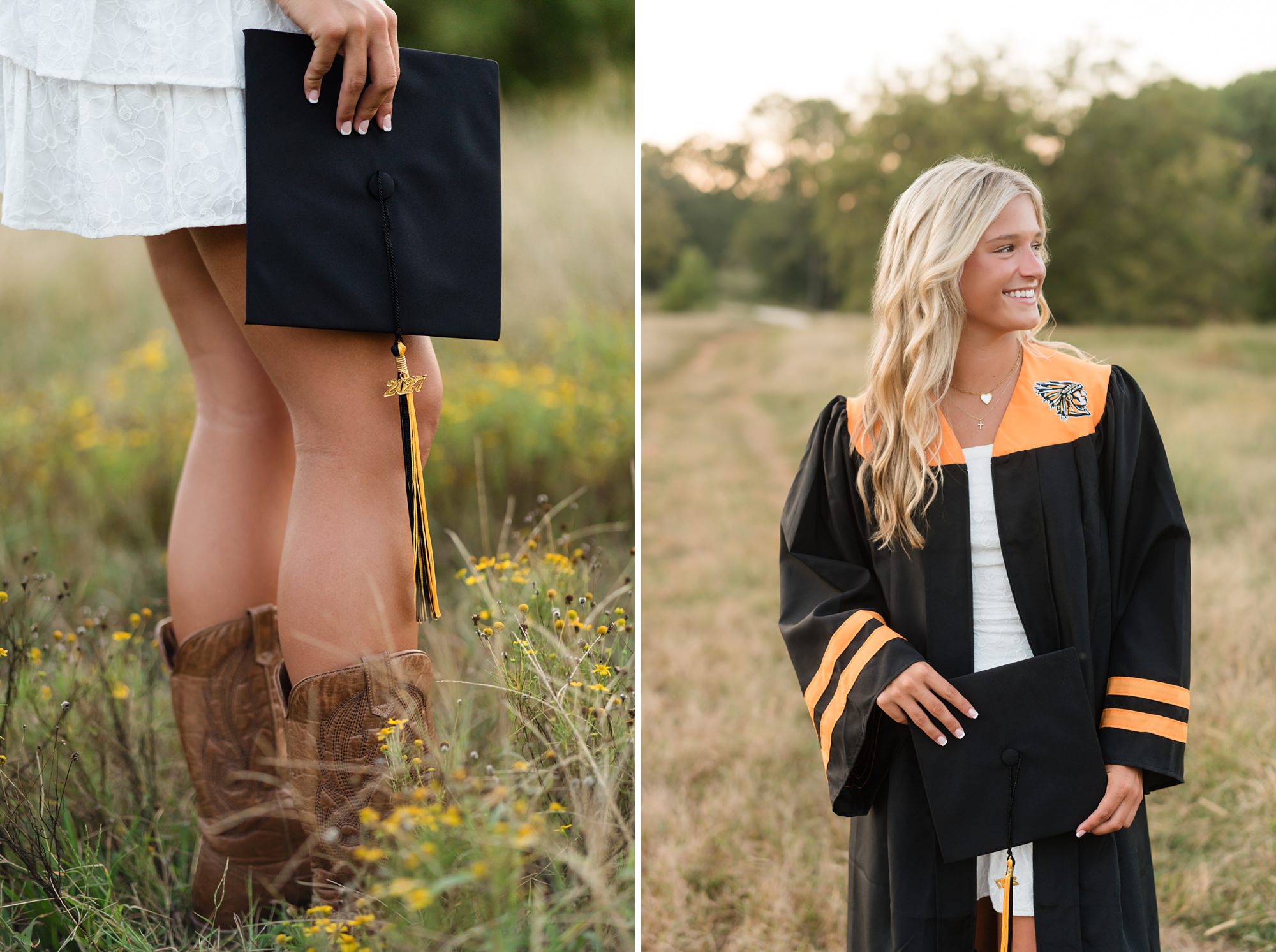 Sequoyah high school cap gown graduation senior photos