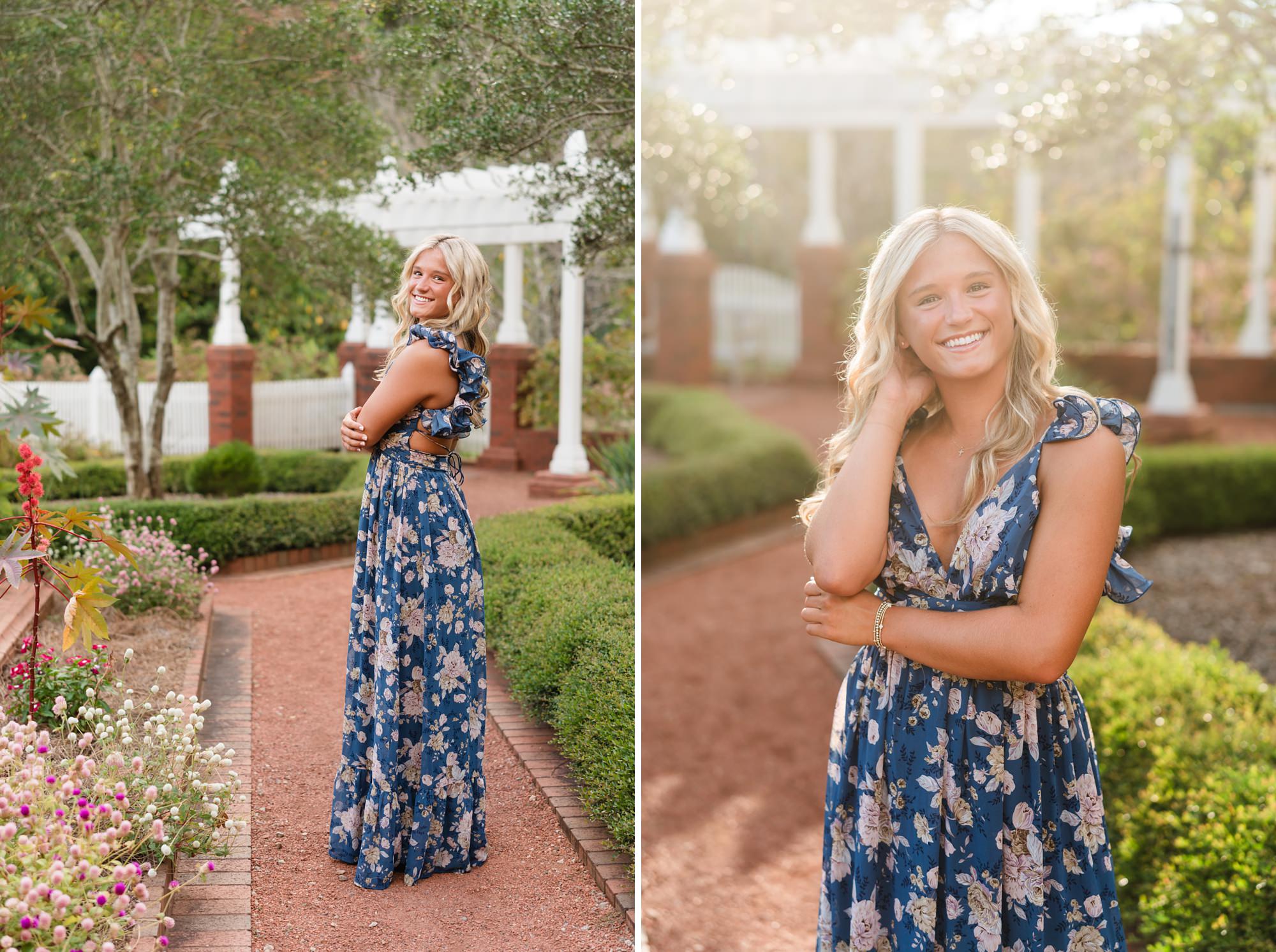 senior photographer botanical garden athens georgia high school