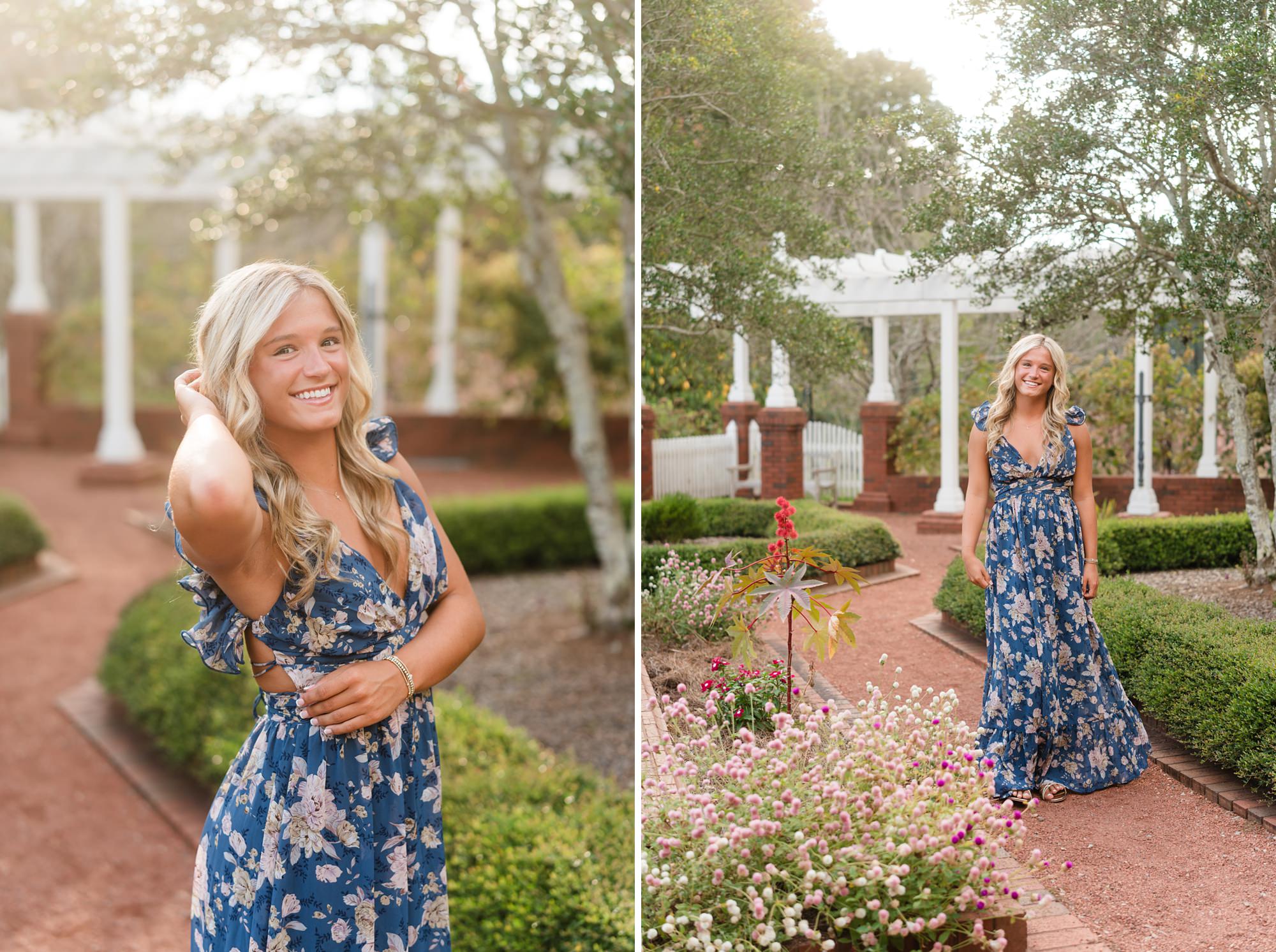senior photographer botanical garden athens georgia high school