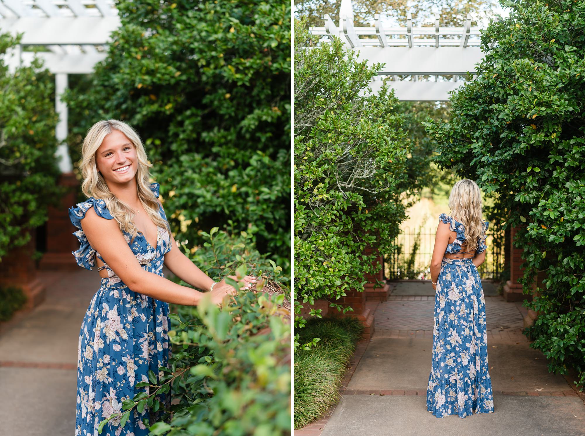 senior photographer botanical garden athens georgia high school