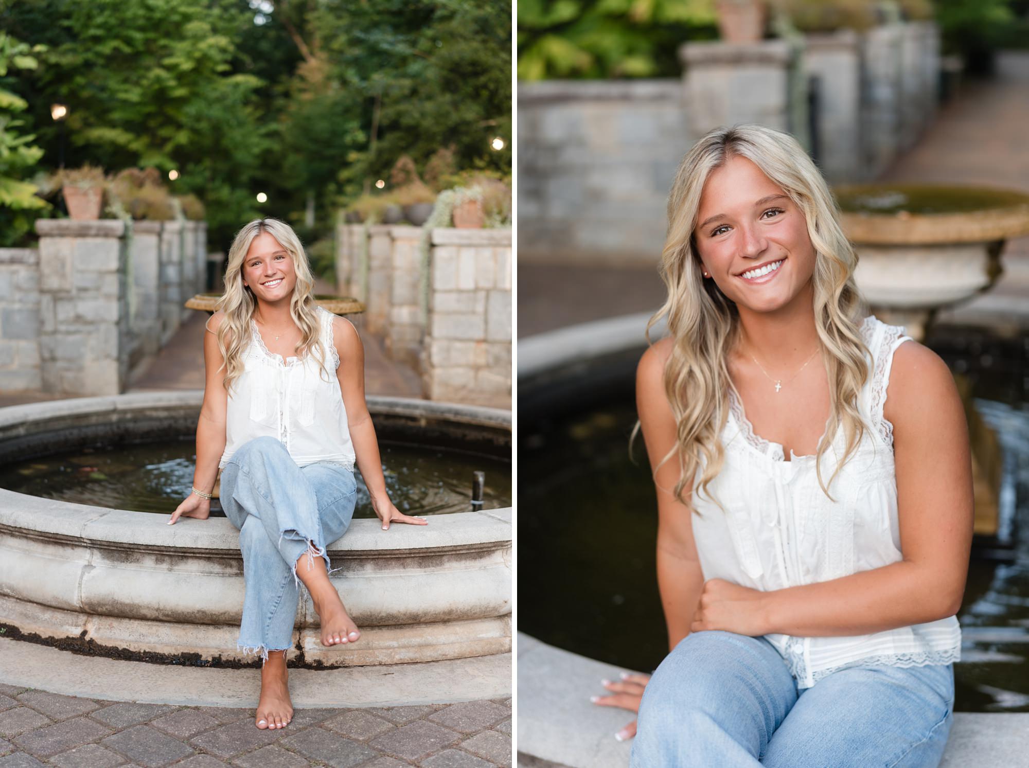 athens ga senior photographer gardens