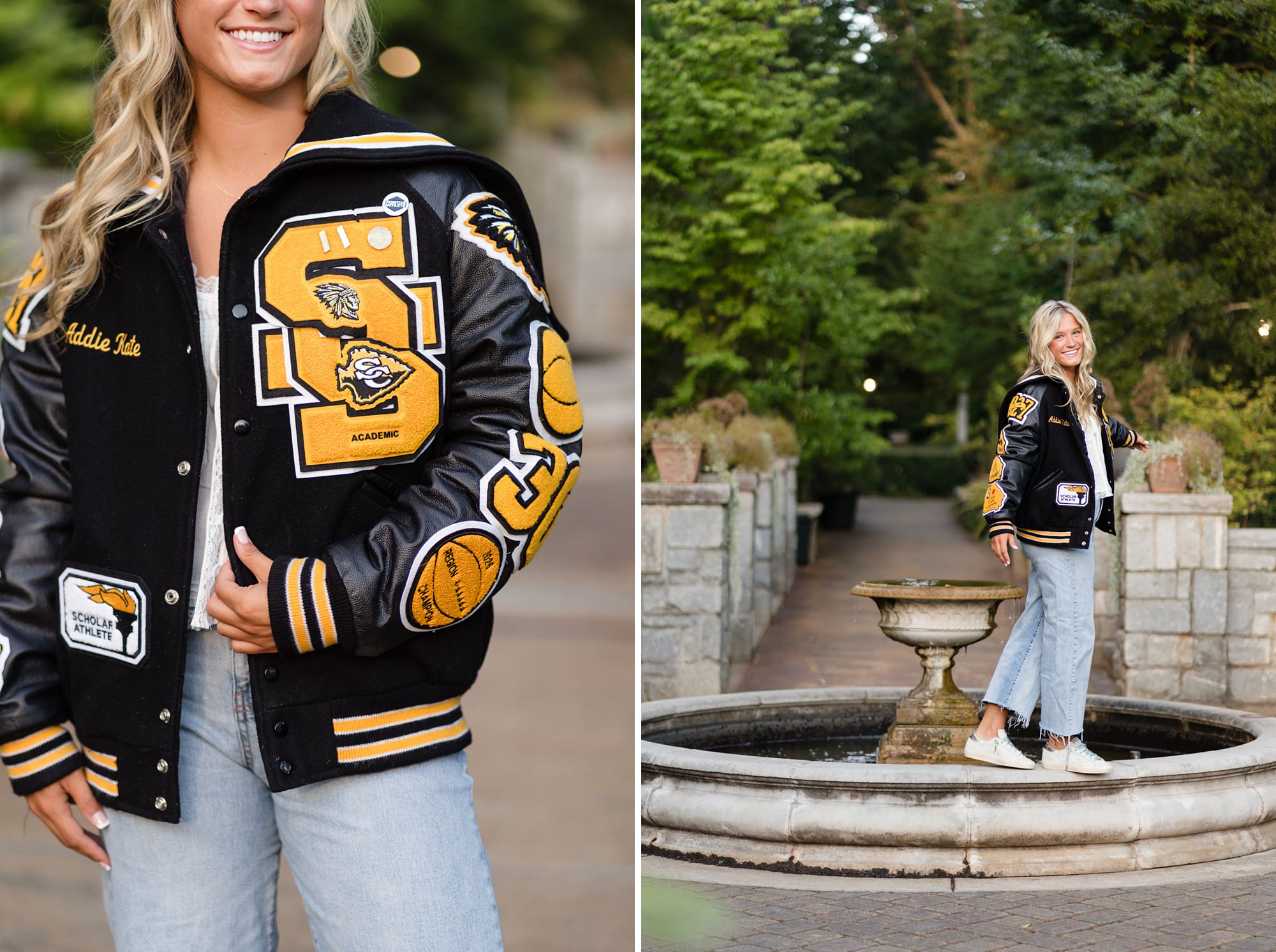 Sequoyah high school letter jacket basketball graduation senior photographer
