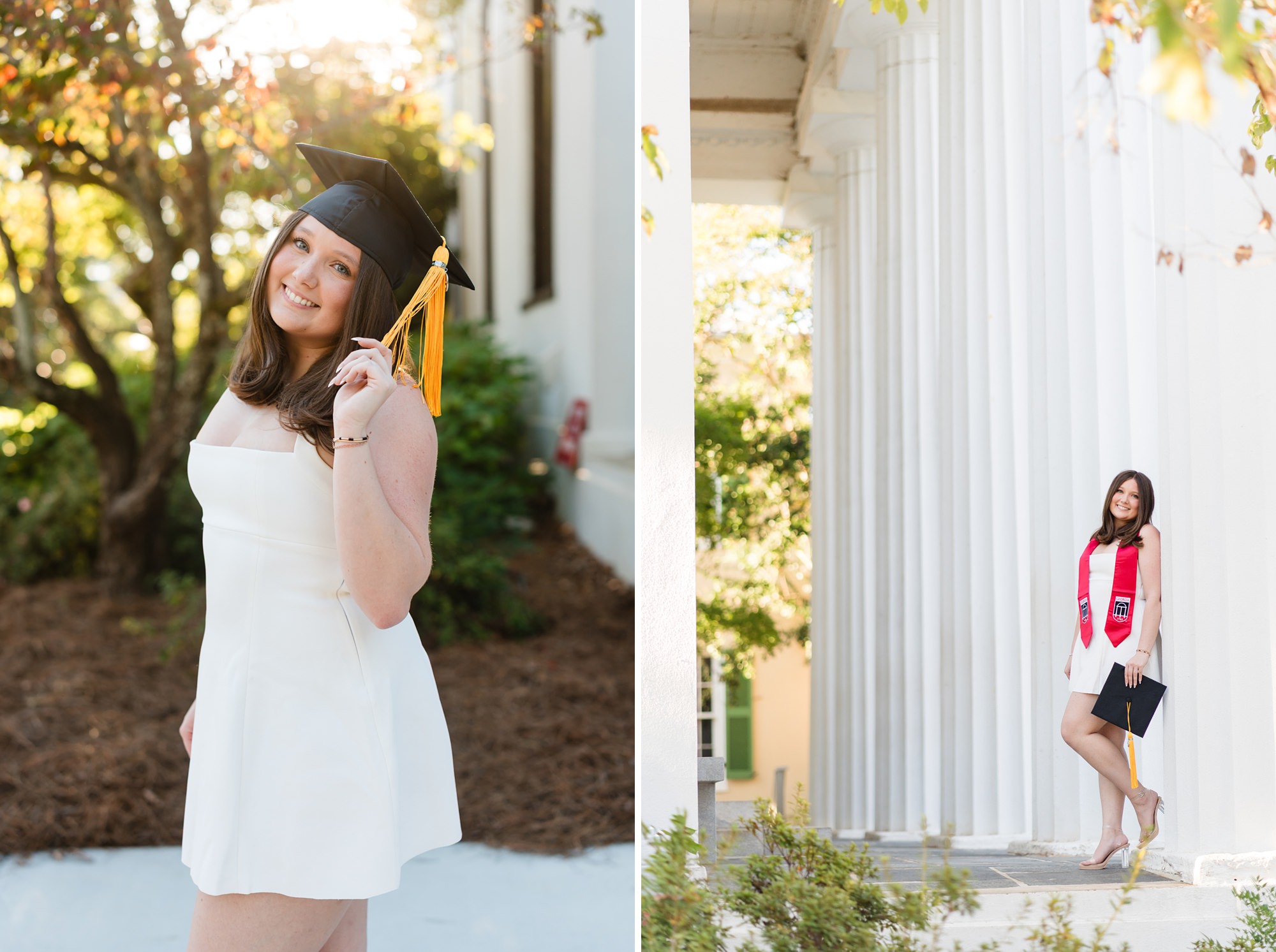 senior grad photos uga chapel
